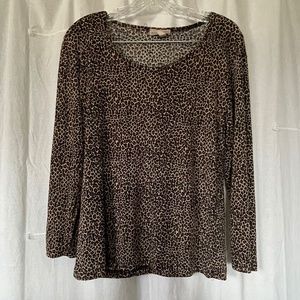 Susan Lawrence Leopard Print Blouse